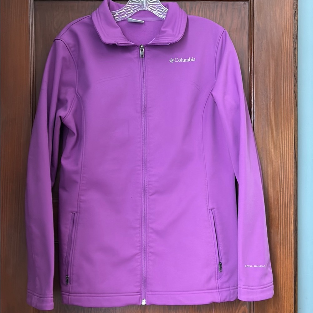 Columbia Purple Soft Shell  Omni-shield All Weather Full-Zip Jacket